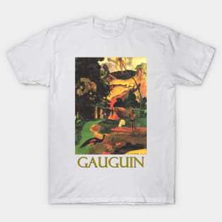 Landscape with Peacocks by Paul Gauguin T-Shirt